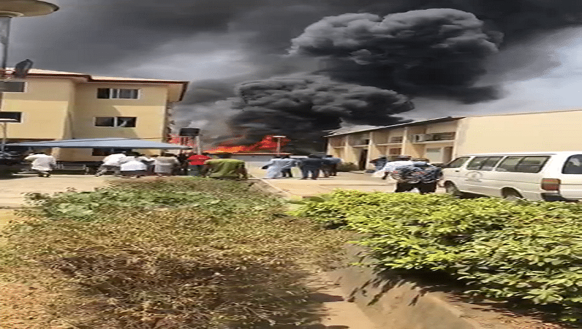 Fire outbreak at Asokoro General Hospital in Abuja