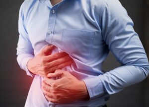 A man with Heartburn