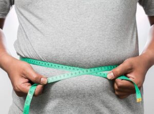 fat man belly measuring tape