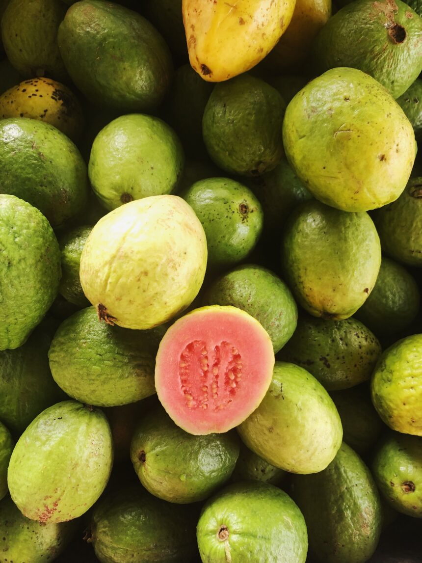Guava Fruit and Leaves