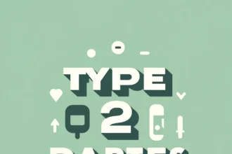 DALL·E 2024 12 02 08.38.18 A minimalist graphic design featuring the text Type 2 Diabetes in bold clear typography. The background is simple and clean using soft shades of g