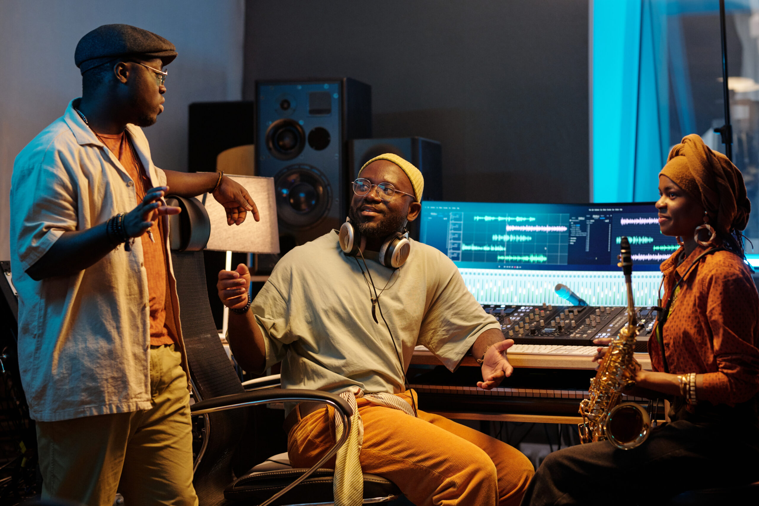 collaborating in music studio with audio equipment 2025 03 16 05 21 25 utc scaled